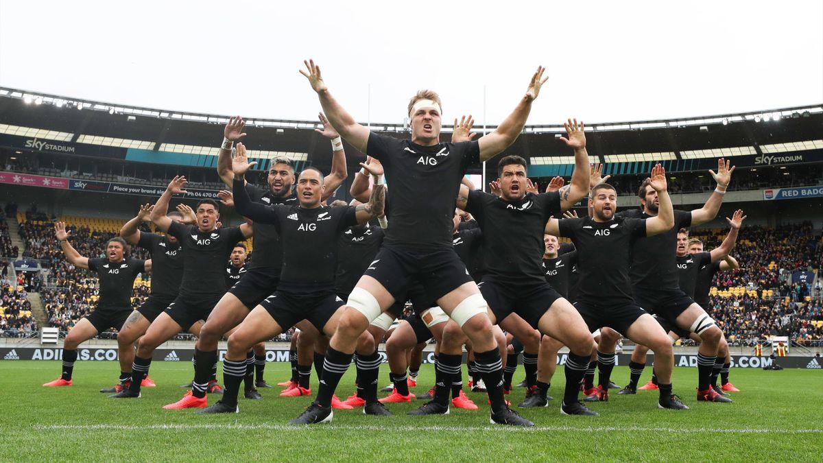 Le traditionnel Haka d'avant match des Néo-Zélandais